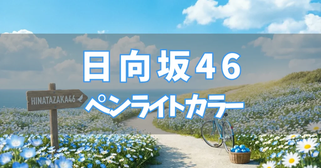 日向坂46 ペンライトカラー／サイリウムカラー 一覧【2025年】